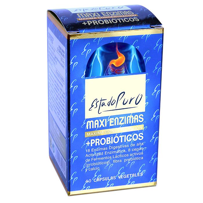 Estado Puro Maxi Enzimas Con Probioticos Tongil 40 Vcaps