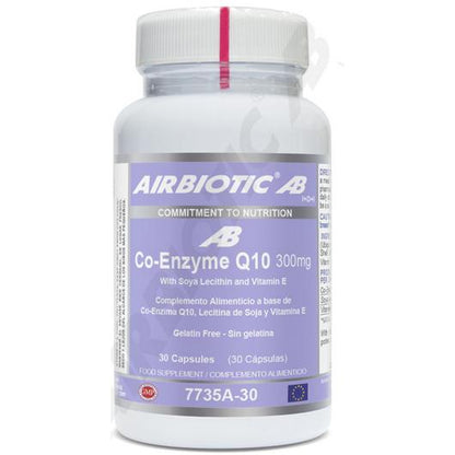 Coenzima Q10 300 mg Airbiotic, 30 cápsulas