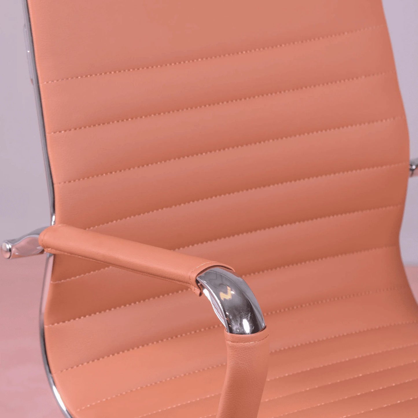 Silla De Escritorio Con Respaldo Bajo En Polipiel Y Reclinable - Alu_2