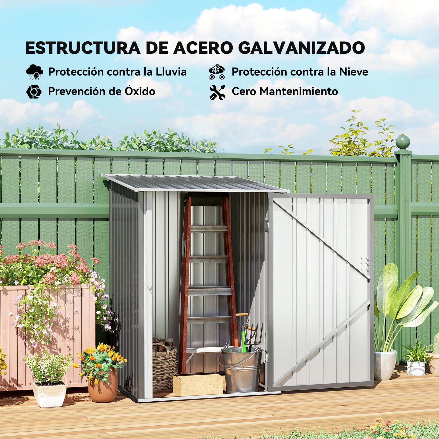 Outsunny Cobertizo De Jardín Exterior_3