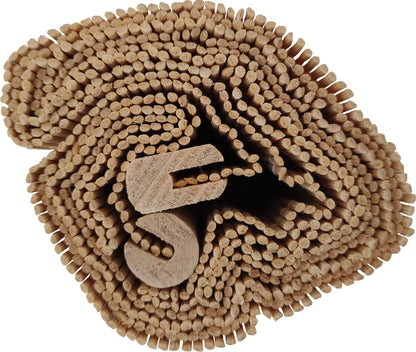 Estor Enrollable| Compuesto 100% Caña De Bambú Reforzado| Cortina Para Ventana O Puerta| Persiana Madera