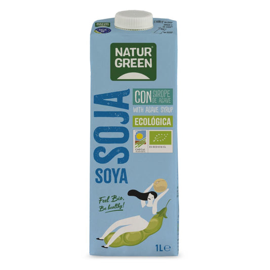 Bebida de Soja con sirope de agave NaturGreen 1 L