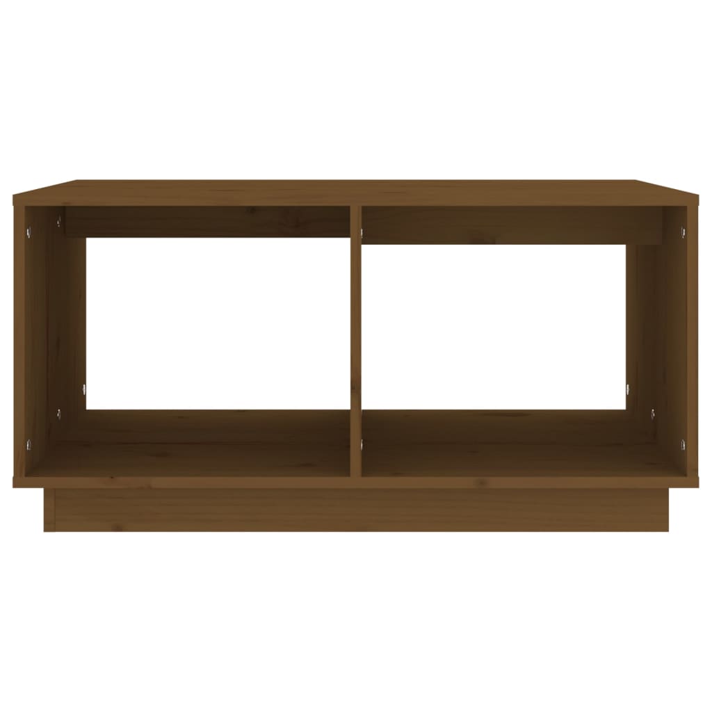 Mesa De Centro Madera Maciza De Pino Marrón Miel 80x50x40 Cm_3