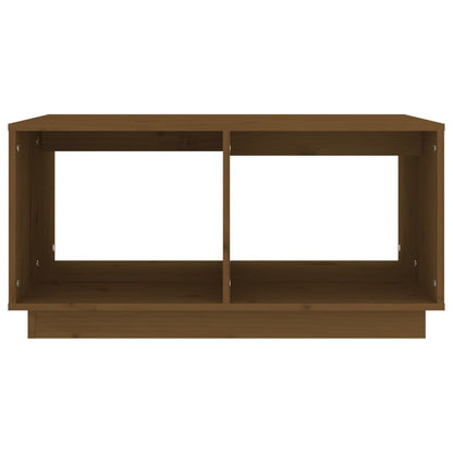 Mesa De Centro Madera Maciza De Pino Marrón Miel 80x50x40 Cm_3