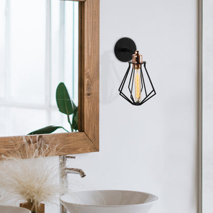 Aplique De Pared, Metal , Negro, 18x18x30, Casquillo E 27 Max 40 W_4