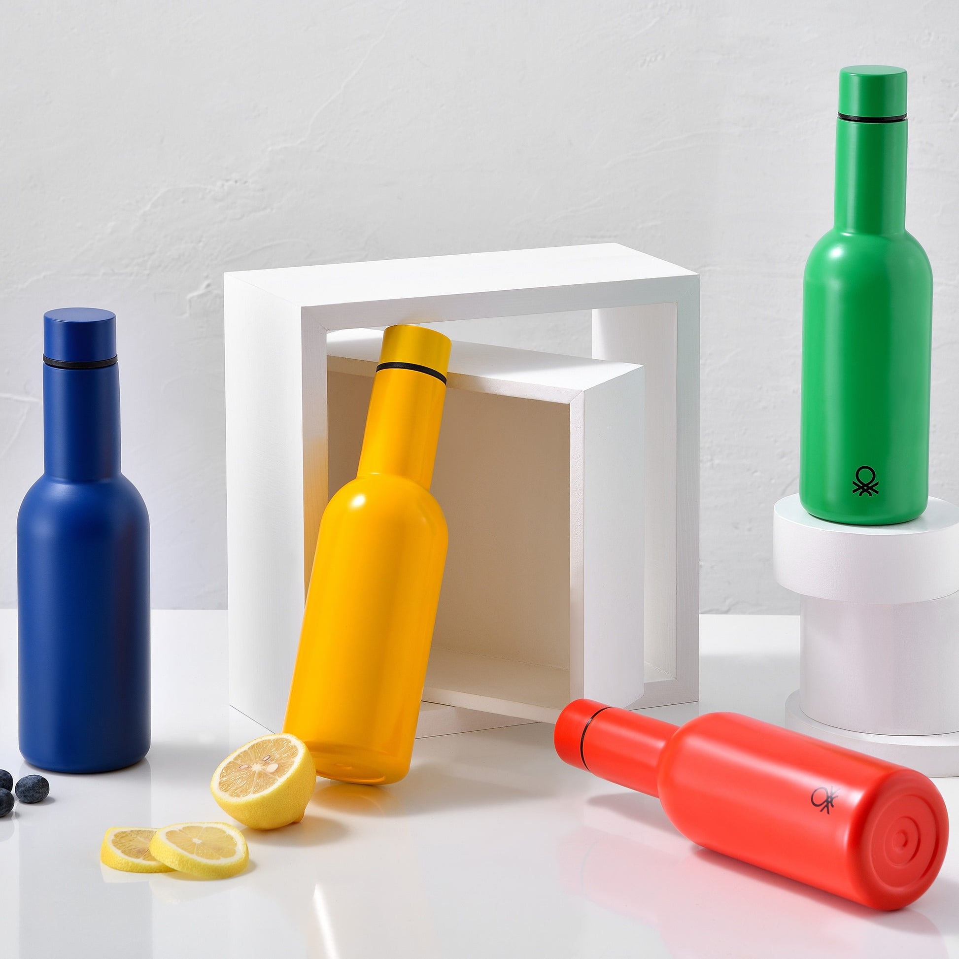 Botella De Agua 550ml Acero Inoxidable Azul Casa Benetton_4