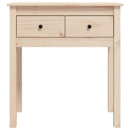 Mesa Consola Madera Maciza De Pino 70x35x75 Cm_4
