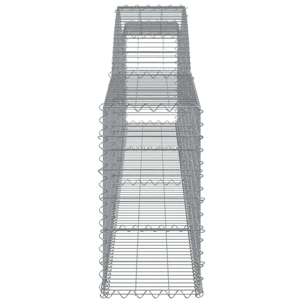 Cestas De Gaviones 20 Uds Forma De Arco Hierro 400x30x60/80 Cm_4