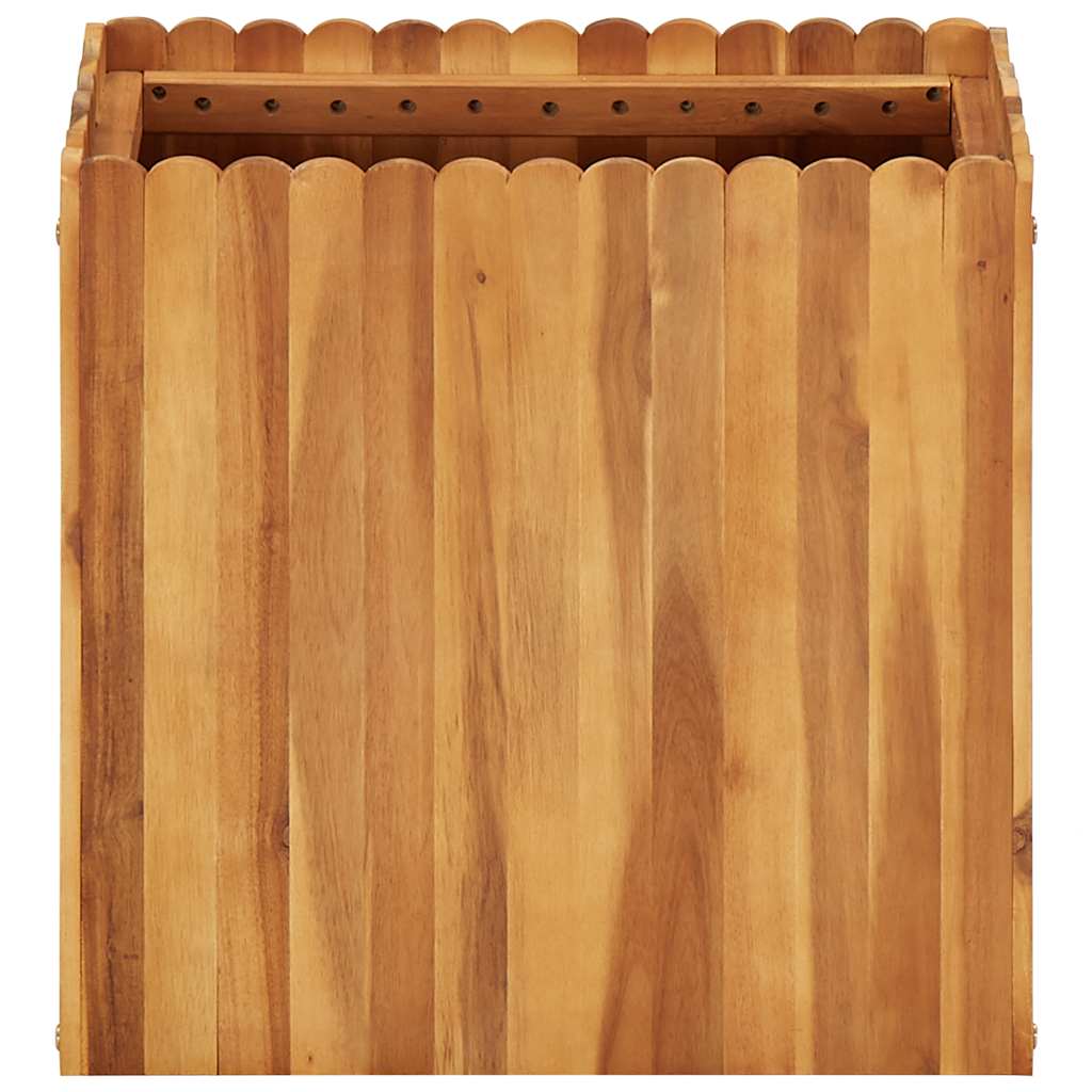 Arriate De Madera Maciza De Acacia 50x30x50 Cm_0