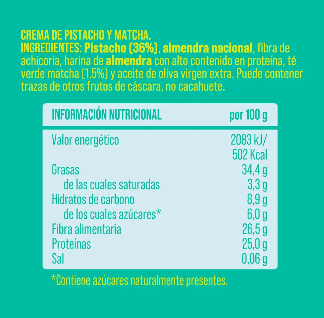 Pack crema de pistacho y matcha 4 uds The Nut Club 800g_1