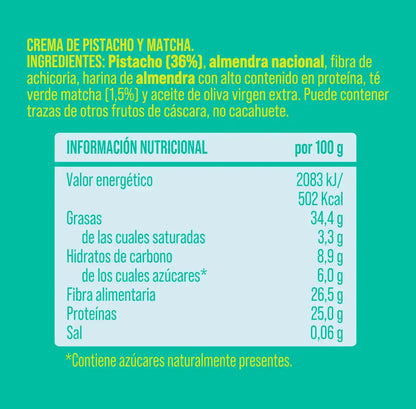 Crema de pistacho y matxa The Nut Club 200g_1