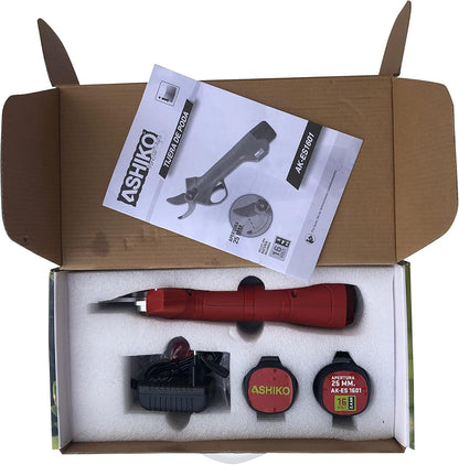 Tijeras De Poda Ashiko Hasta 25mm. De Bateria De 16v, 2,4ah. Incluye 2 Baterias Y Tijera De Recambio_2