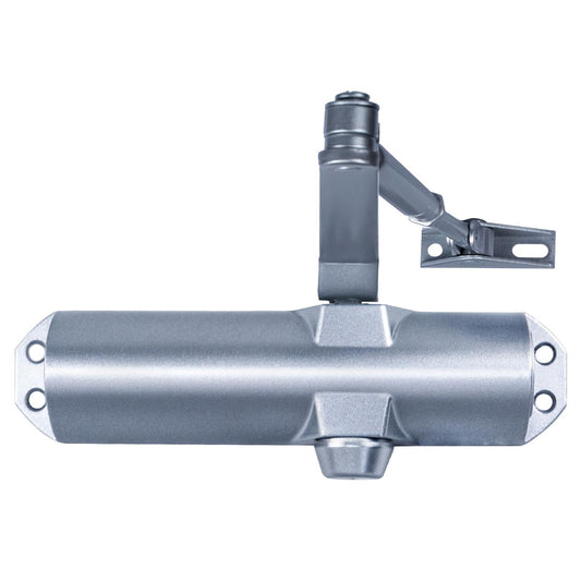 Cierra Puertas Con Retenedor Fuerza 4. Color Plata (puertas 90/120 Cm.)