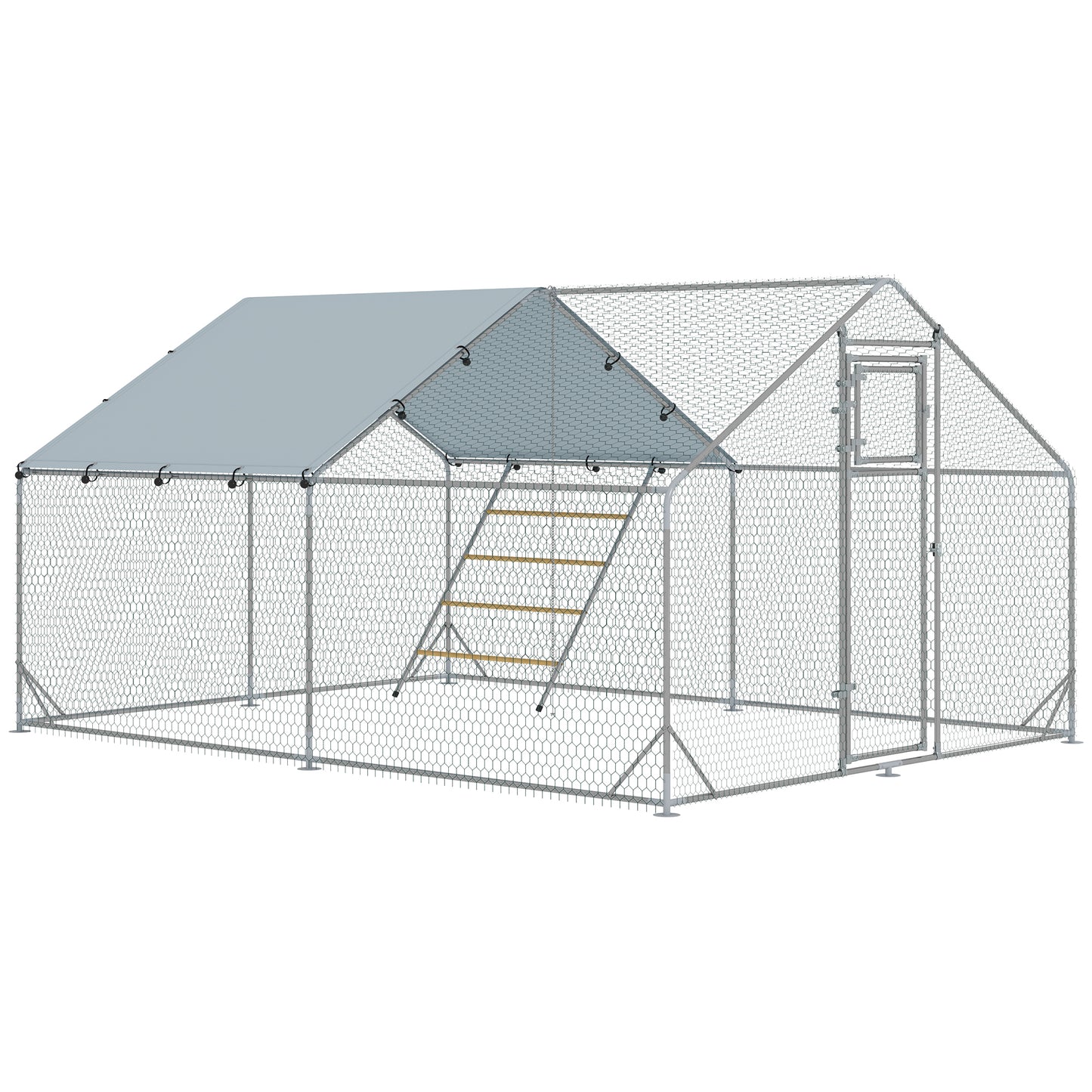 Pawhut Gallinero Para Exterior 12 M² 3x4x1_0