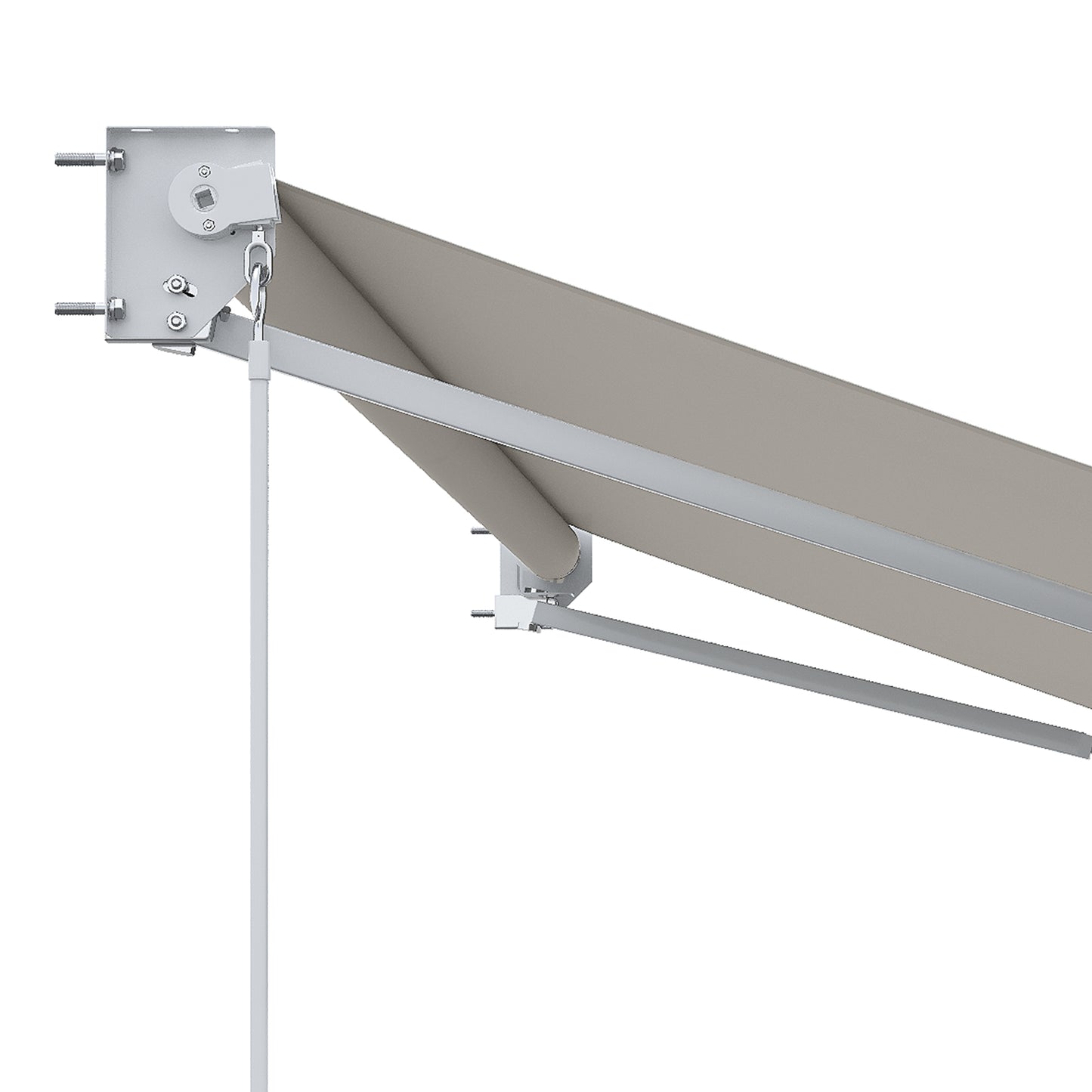 Outsunny Toldo Manual Retráctil Con Manivela 200x295 Cm Protección Solar Uv50+_4