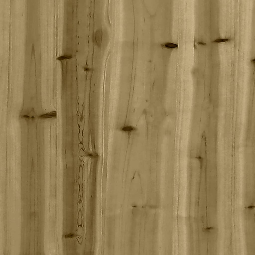 Tumbona De Madera De Pino Impregnada 199,5x62x55 Cm / Vetonek_5