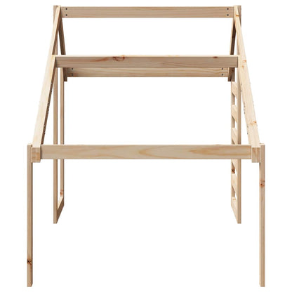 Techo De Cama Infantil Madera Maciza Pino 188x82x113 Cm_4