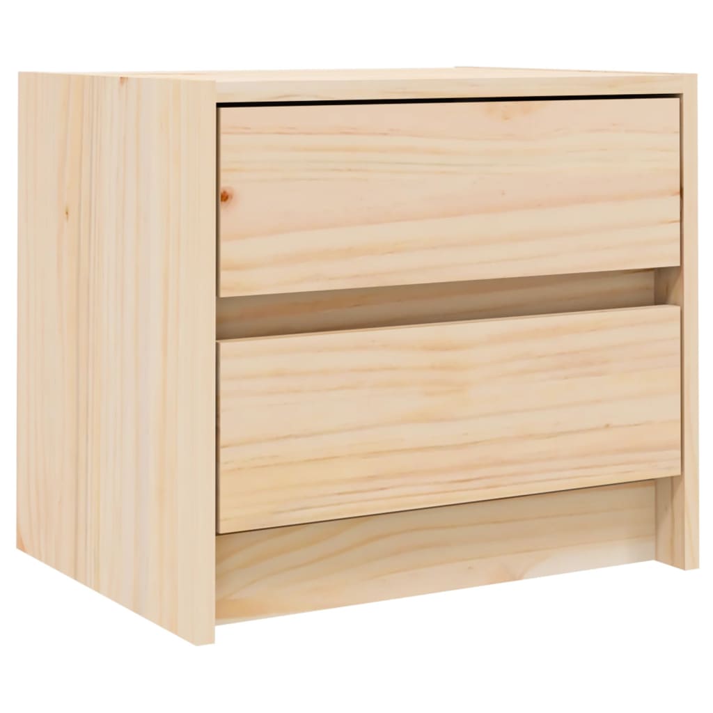 Mesitas De Noche 2 Uds Madera Maciza De Pino 40x31x35,5 Cm_3