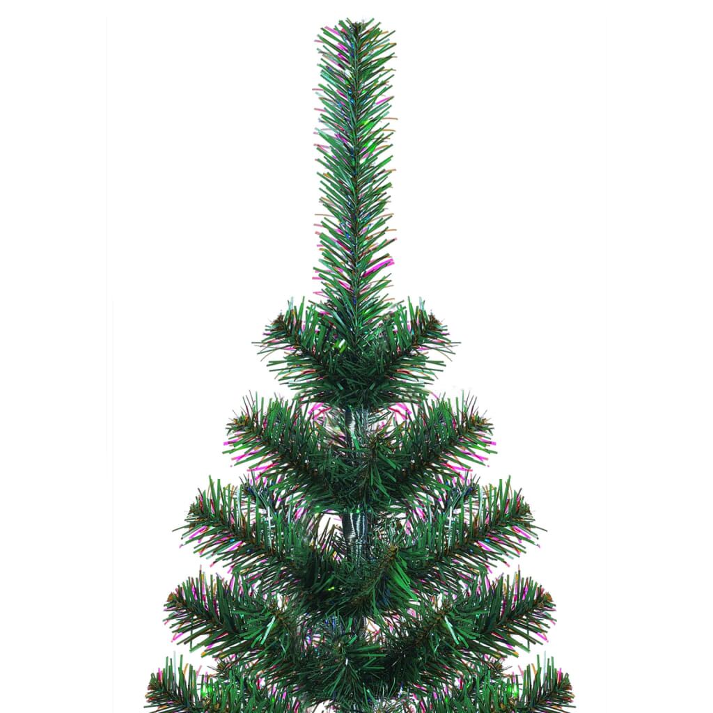 Vidaxl Árbol De Navidad Artificial Puntas Iridiscentes Pvc Verde 240cm_1