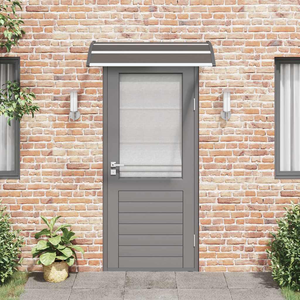 Marquesina De Puerta Pc Negro 120x75 Cm_2