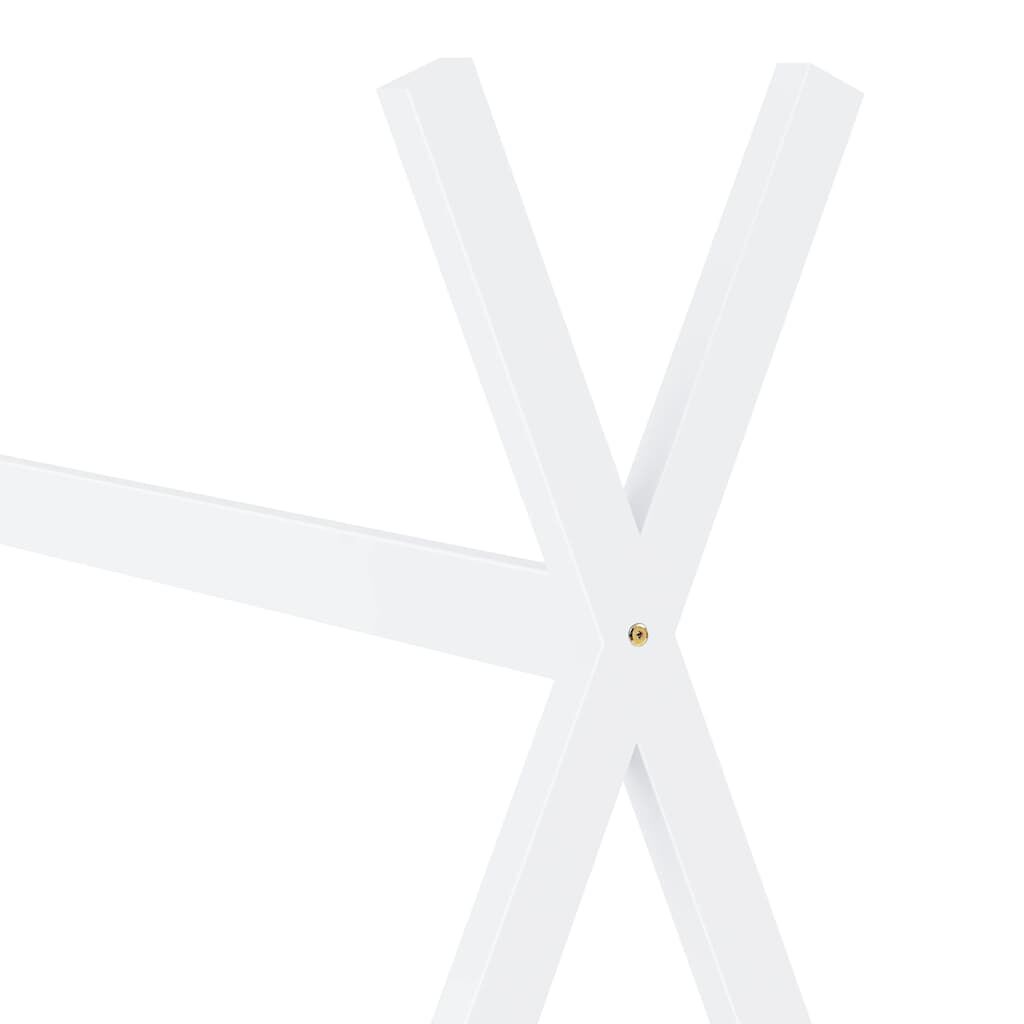 Vidaxl Estructura De Cama Infantil Madera Maciza Pino Blanco 80x160 Cm_4