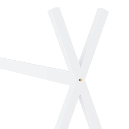 Vidaxl Estructura De Cama Infantil Madera Maciza Pino Blanco 80x160 Cm_4
