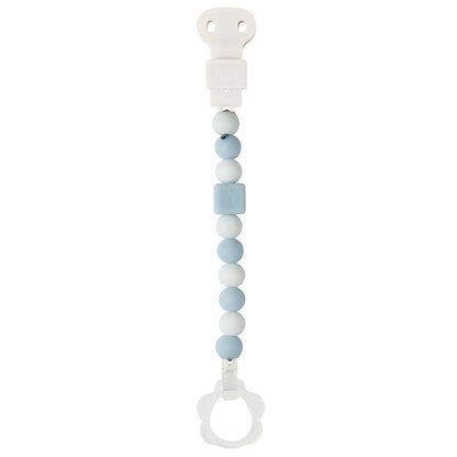 Pinza chupete  (con clip de chupete) Doukidou Azul-Blanco