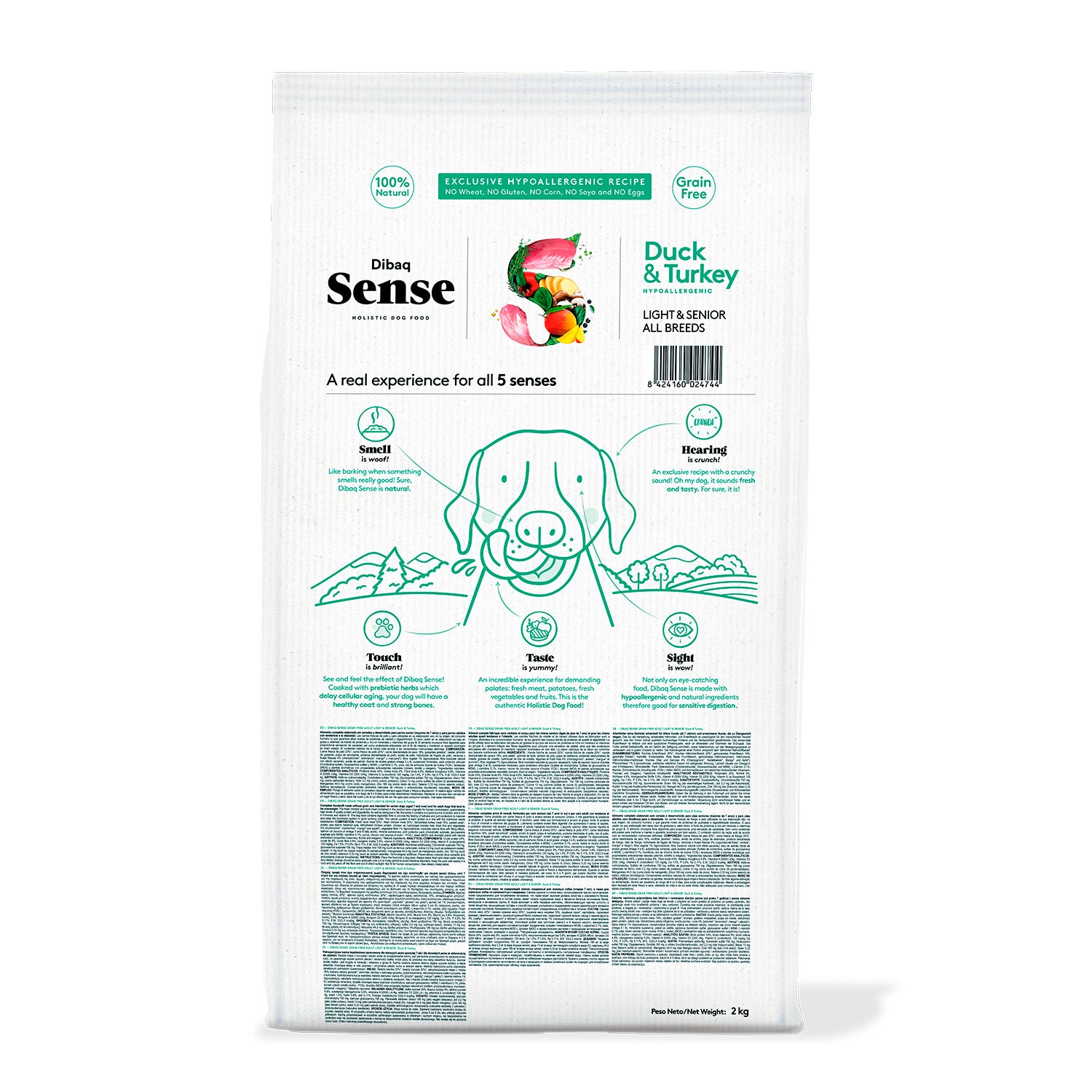 Dibaq Sense Grain Free Pato Y Pavo Light Or Senior_1
