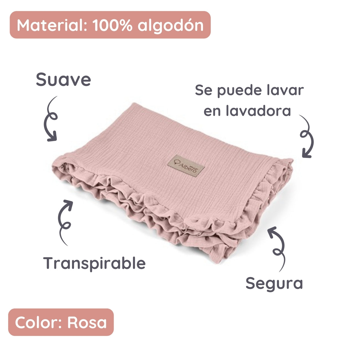Cotton Color Manta De Bebé Doble Muselina Cotton Color_3