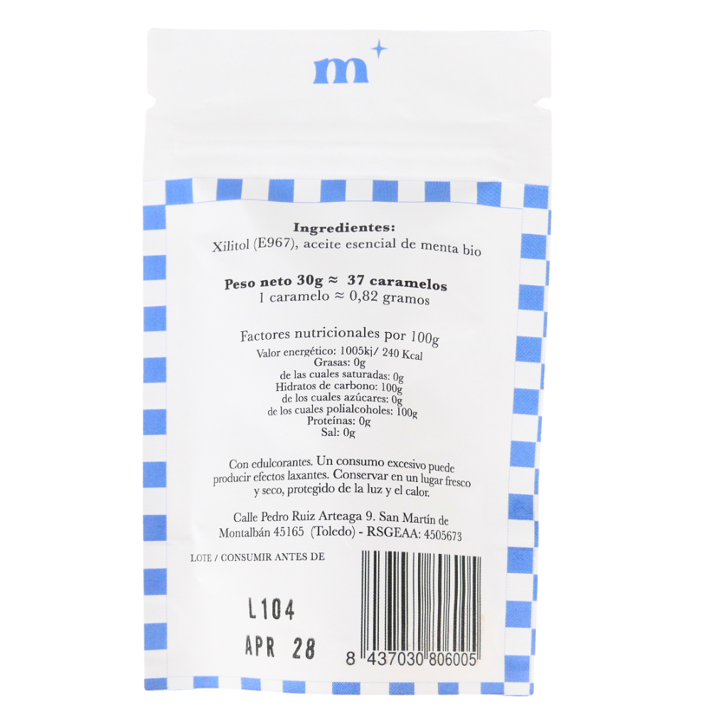 Caramelos 100% De Xilitol Menta 30g_3