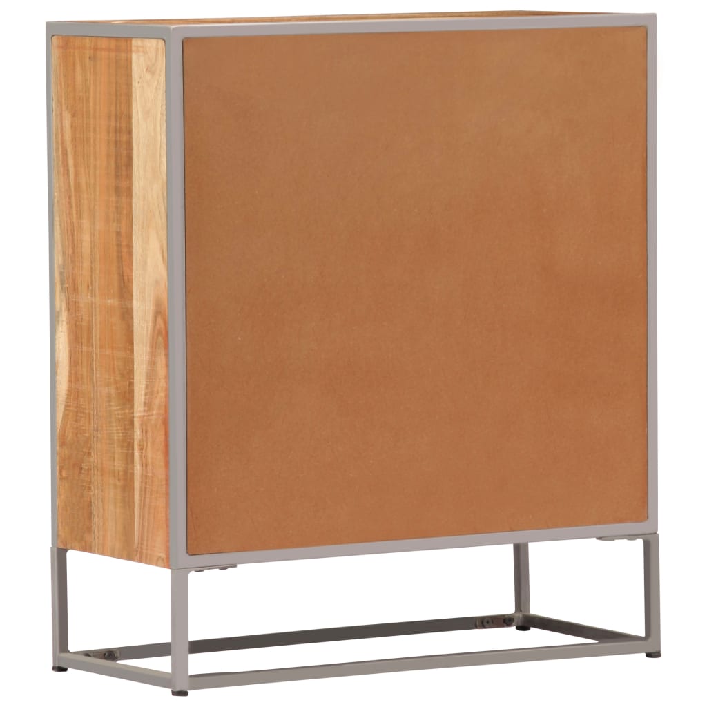 Aparador De Madera Maciza De Acacia 65x30x75 Cm_3