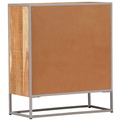 Aparador De Madera Maciza De Acacia 65x30x75 Cm_3