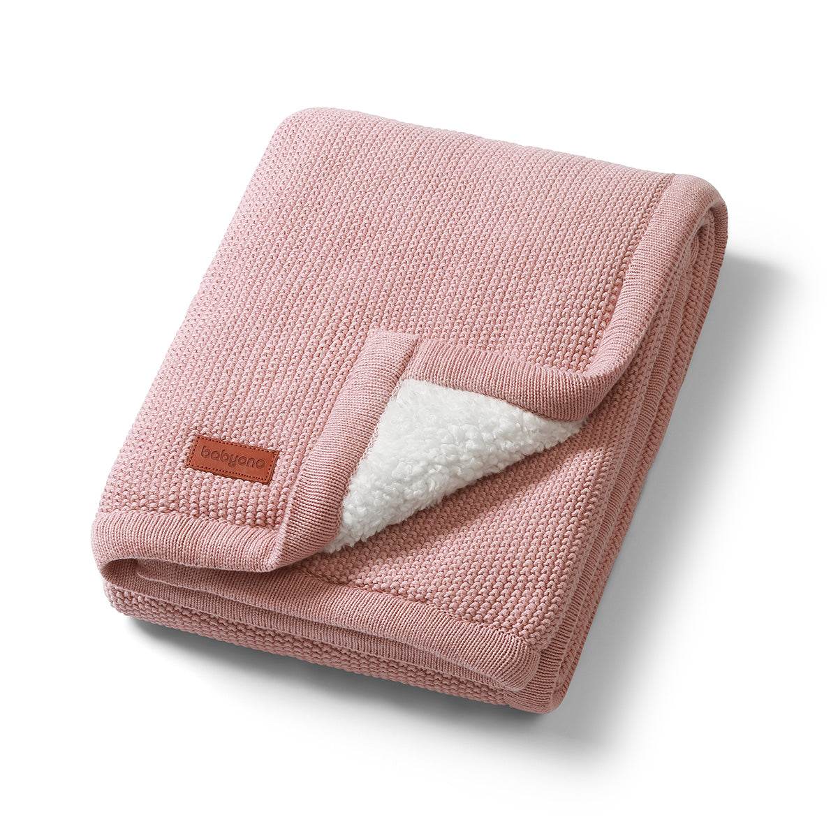 Manta De Algodón Con Borreguito Para Bebé 75×100 Cm Rosa_3