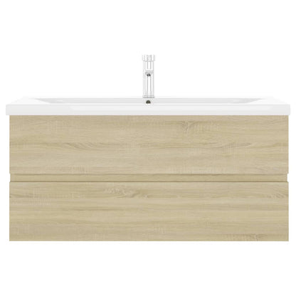 Mueble Con Lavabo Madera De Ingeniería Roble Sonoma_3