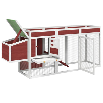 Vidaxl Gallinero Madera Maciza De Pino Moca 204x50x84 Cm_4