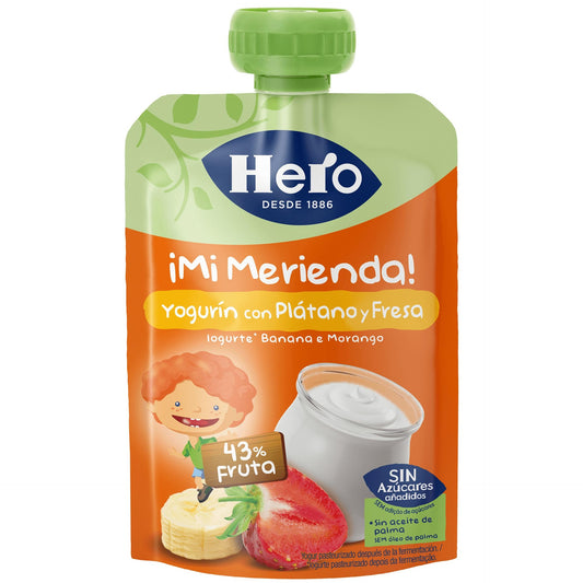 Yogurin Plátano Fresa Hero 100g