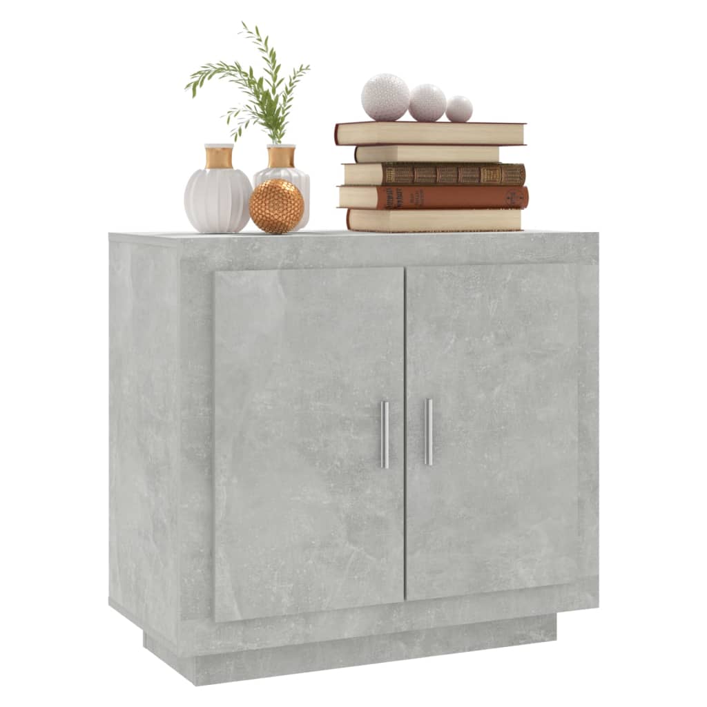 Aparador De Madera Contrachapada Gris Hormigón 80x40x75 Cm / Vetonek_1