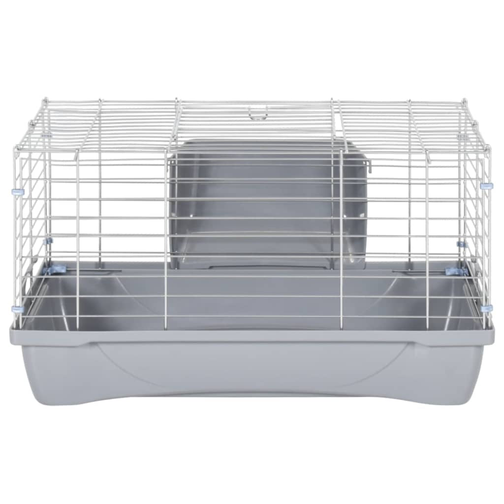 Vidaxl Jaula Para Hámster Polipropileno Y Metal Gris 58x32x31 Cm_4
