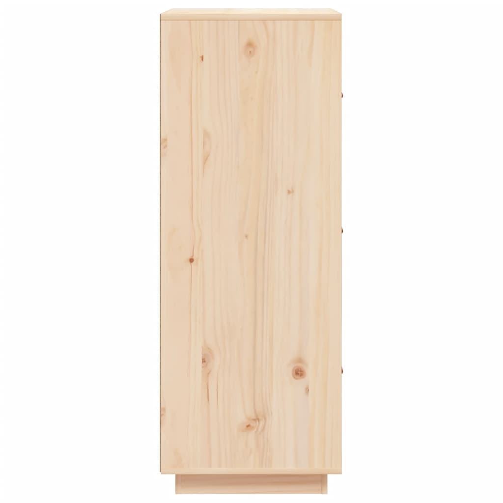 Aparador Alto Madera Maciza De Pino 34x40x108,5 Cm / Vetonek_0