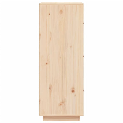 Aparador Alto Madera Maciza De Pino 34x40x108,5 Cm / Vetonek_0