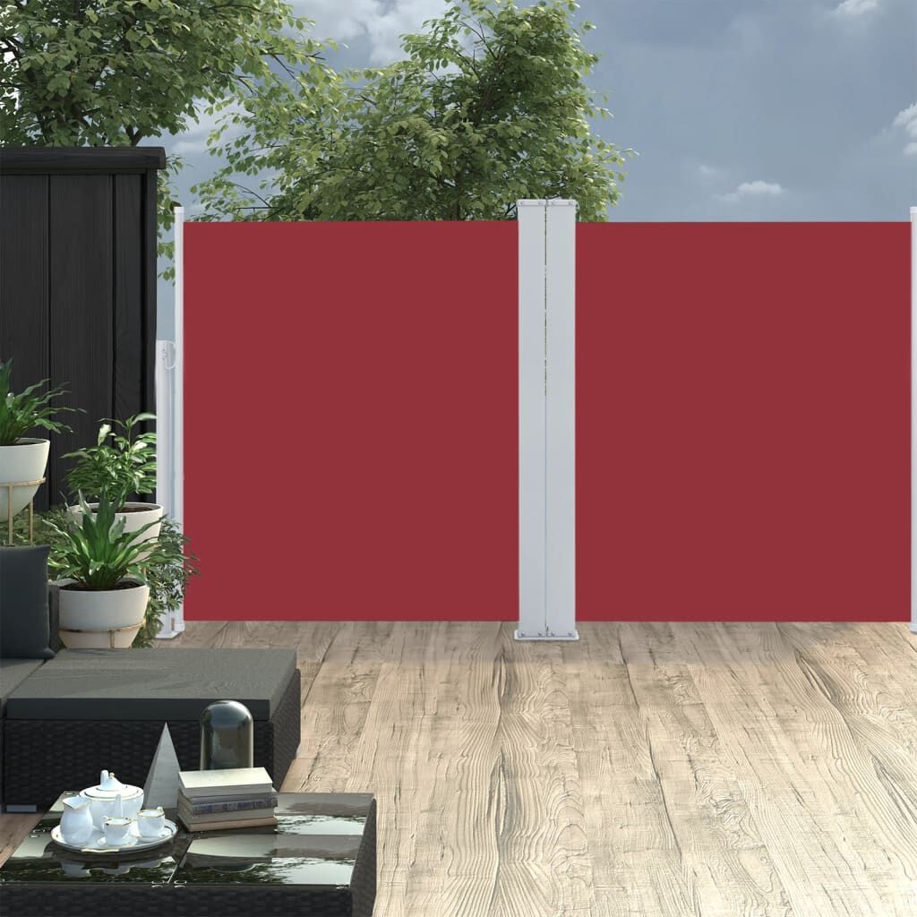 Vidaxl Toldo Lateral Retráctil Rojo 160x600 Cm_1