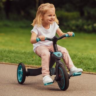 Triciclo convertible Trike explorer 2 en 1 turquesa