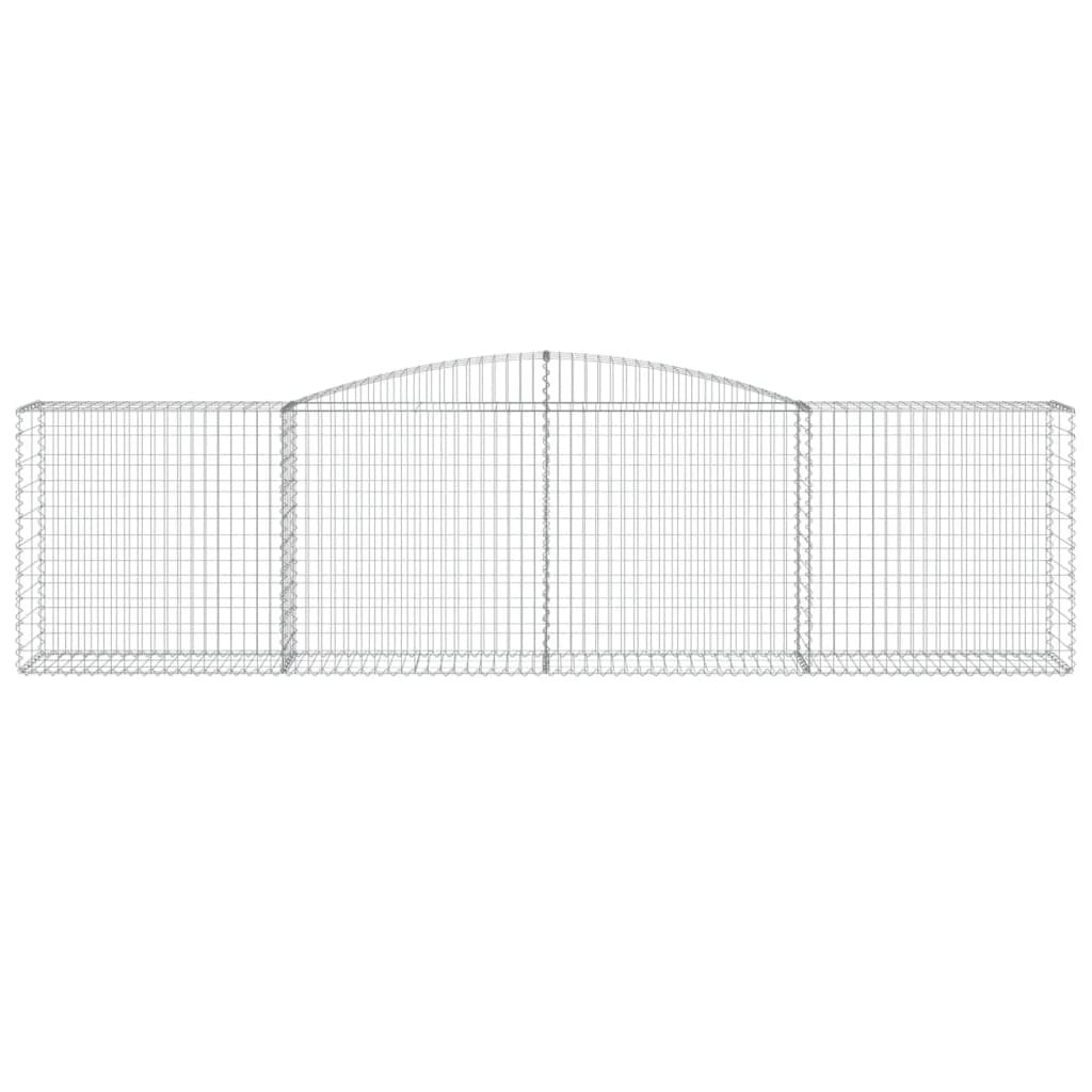 Cestas De Gaviones 10 Uds Forma De Arco Hierro 400x50x100/120cm_3