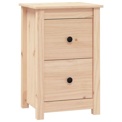 Mesita De Noche Madera Maciza De Pino 40x35x61,5 Cm_0