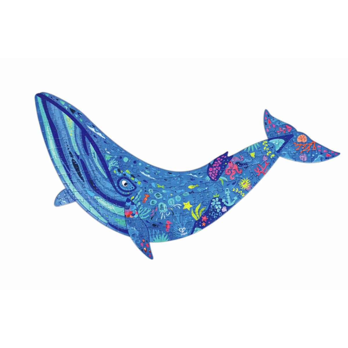 Puzzle Suelo 200pzas Ballena Hape_0