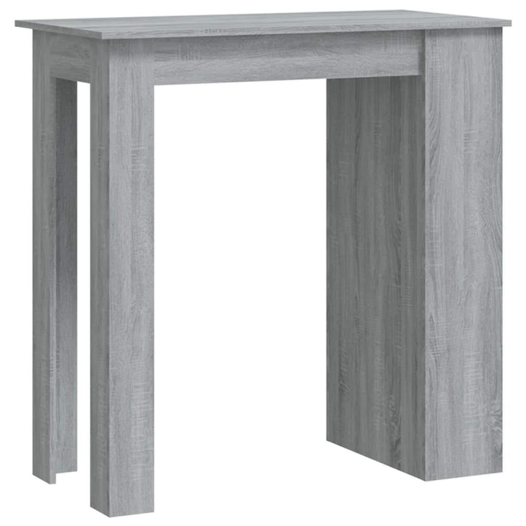 Mesa Alta Con Estante Gris Sonoma 102x50x103,5 Cm_0