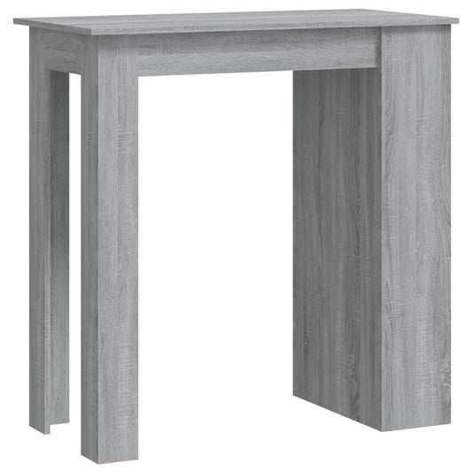 Mesa Alta Con Estante Gris Sonoma 102x50x103,5 Cm_0