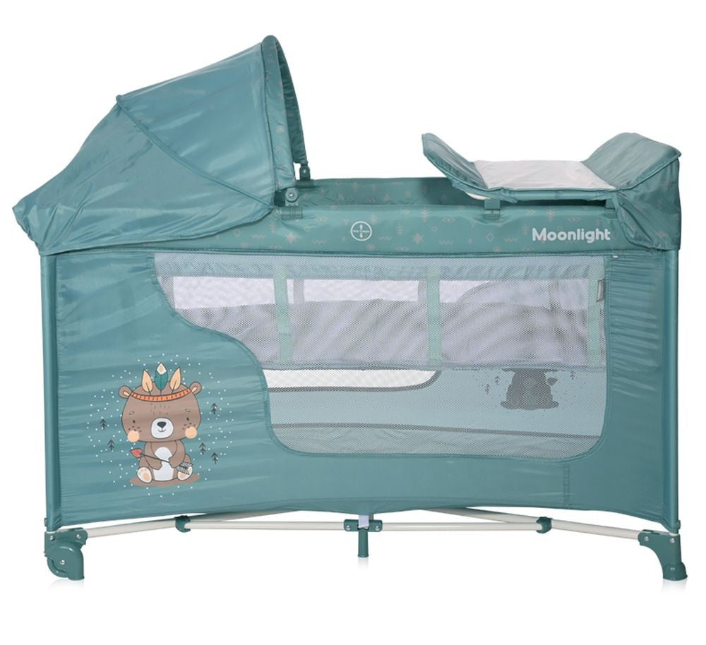Cuna De Viaje Moonlight Plus (2 Niveles) Artic Indian_1