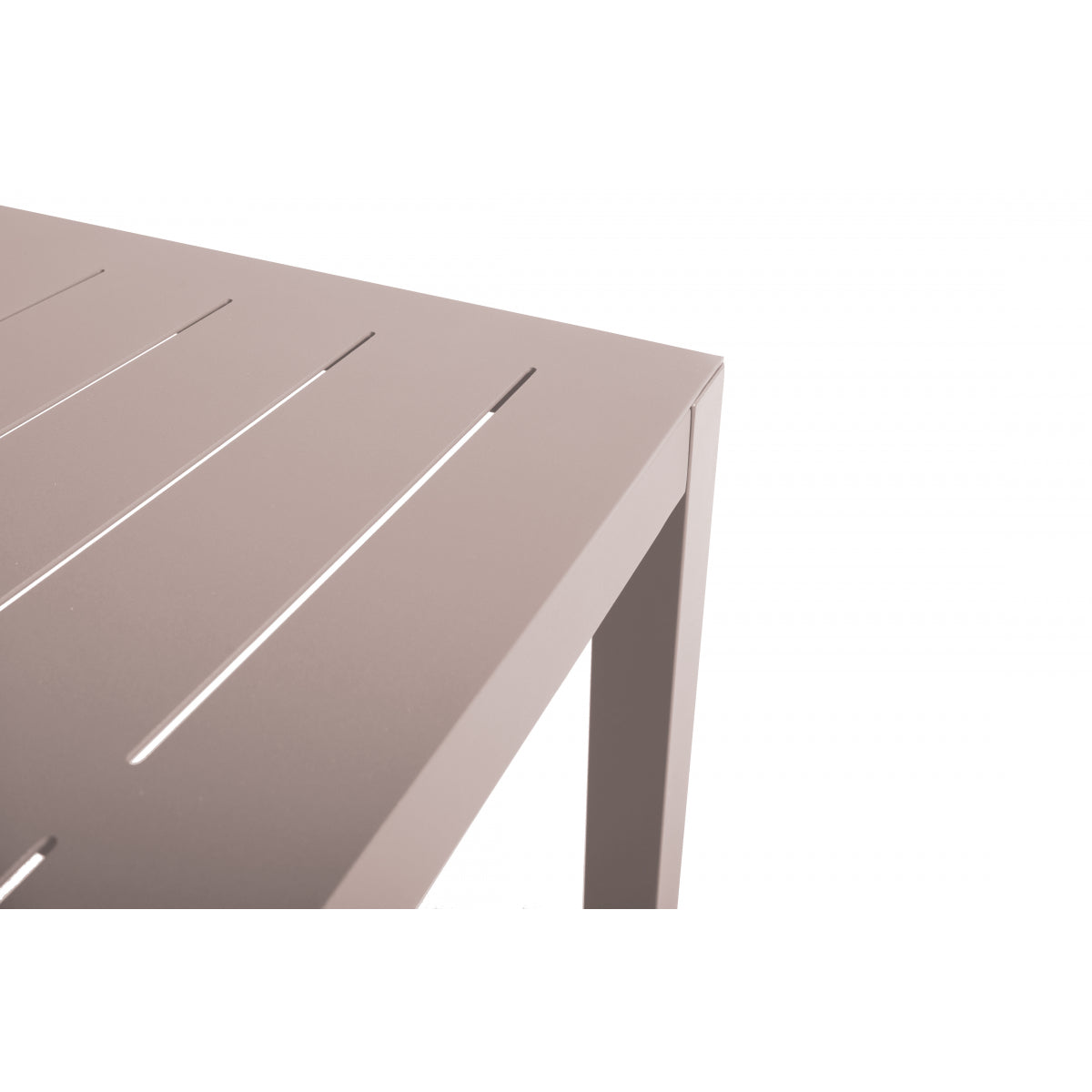 Inari Taupe Mesa Alta De Bar Para 4 Personas Aluminio 140x70x103cm - Mobiliario De Jardin_2
