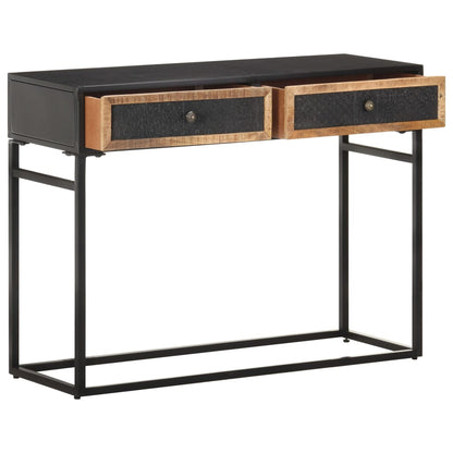 Mesa Consola Madera Maciza De Mango 100x35x75 Cm_1